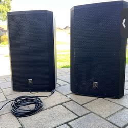 EV ZLX 15” Powered Loudspeakers 1000 Watts Each