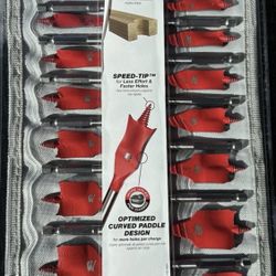 Speed Demon High Speed Steel Spade Bit Set With Pouch (16-Piece) by DIABLO 