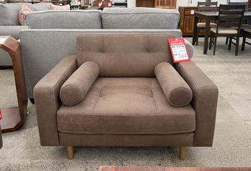 Cooper Chocolate Leather Chair