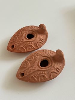 Clay oil lamps