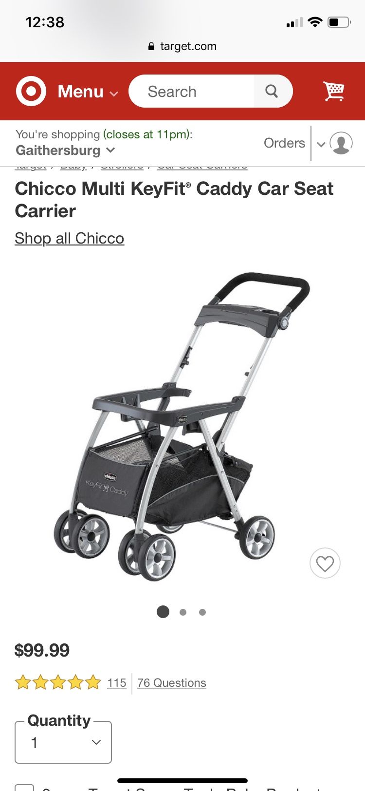 Chicco Caddy Keyfit 30