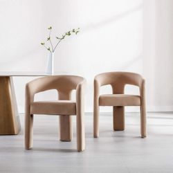 Khaki dining chair.
