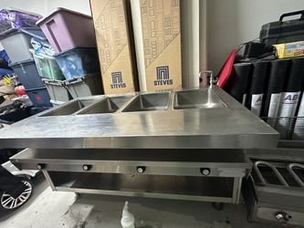 Mesa De Vapor Comercial De De Acero Inoxidable Eléctrica
