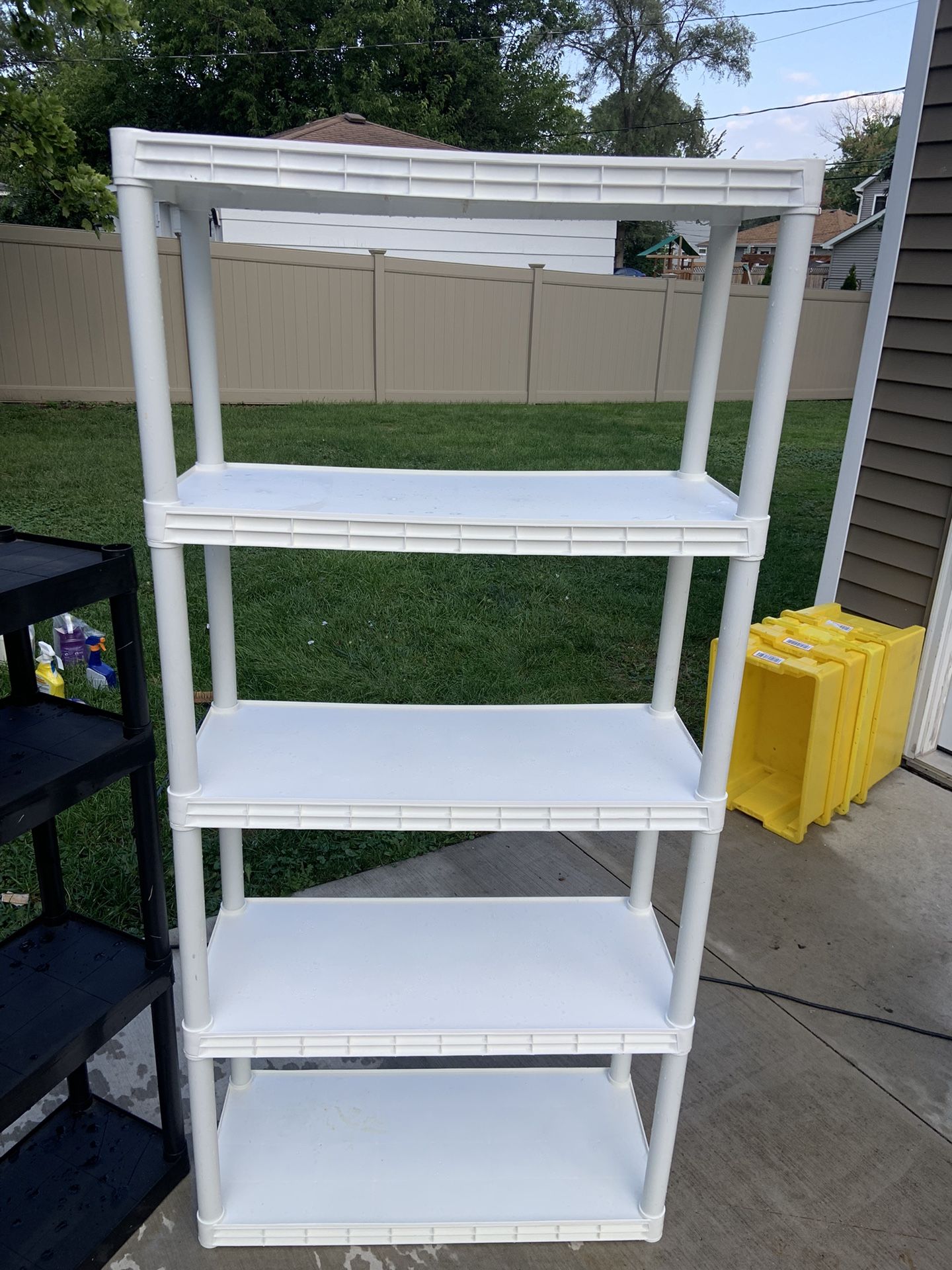 White Plastic Shelving Unit for Sale in Lombard, IL OfferUp