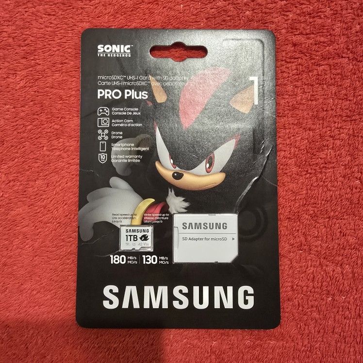 Samsung Shadow Sonic Edition 1TB Pro Plus MicroSD Memory Card