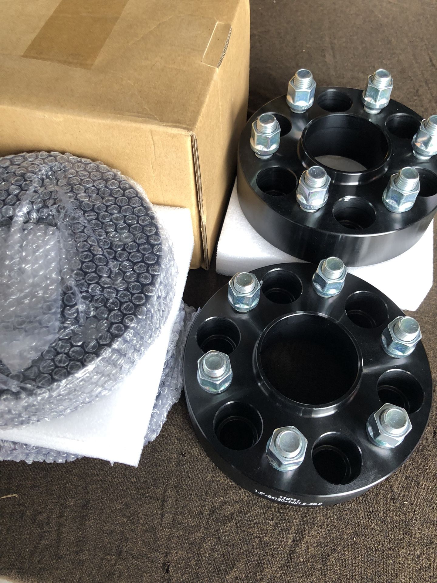 1.5” Thick 6X120 14X1.5 66.9 Wheel Spacers New In The Box  
