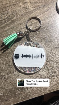 Spotify code keychain
