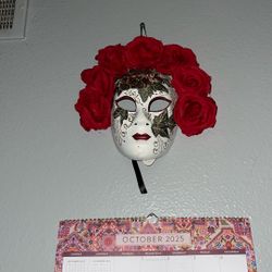 Halloween sugar skull mask . Perfect condition