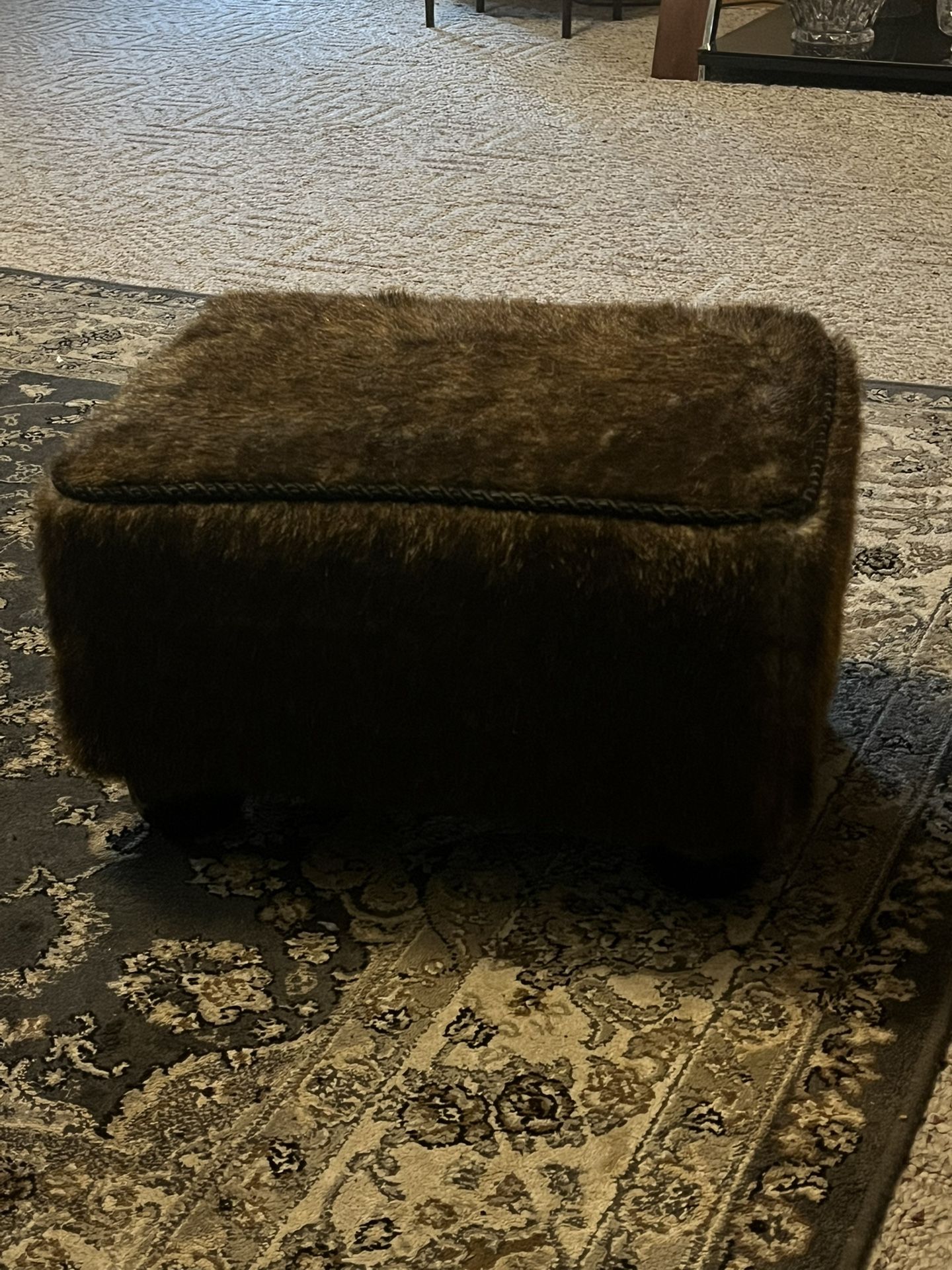 Small Fur Footrest