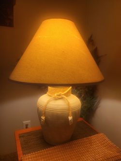 Large 26" Tall Heavy Resin Table Lamp 