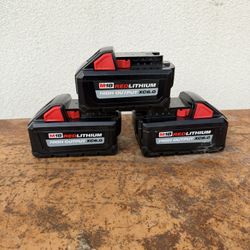 📌Milwaukee M18 18-Volt Lithium-Ion High Output Battery Pack 6.0Ah)  👉PRECIO FIRME NO MENOS👉$75 EACH