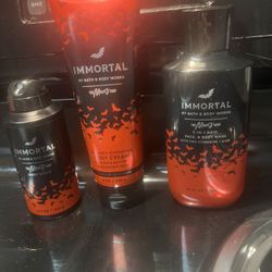Set Of Bath And Body Works Immortal 