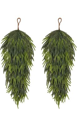 30 Inch Artificial Christmas Teardrop Swags