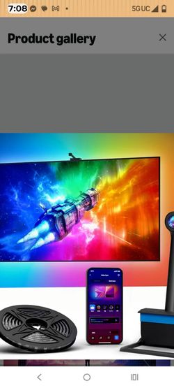 Smart TV LED backlight with camera