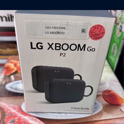 New LG XBOOM 2 Pack Wireless Bluetooth Speaker 