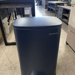 SONGMICS 13 Gallon (50 L) Trash Can Stainless Steel Kitchen Garbage Can - Midnight Blue ***Dent***