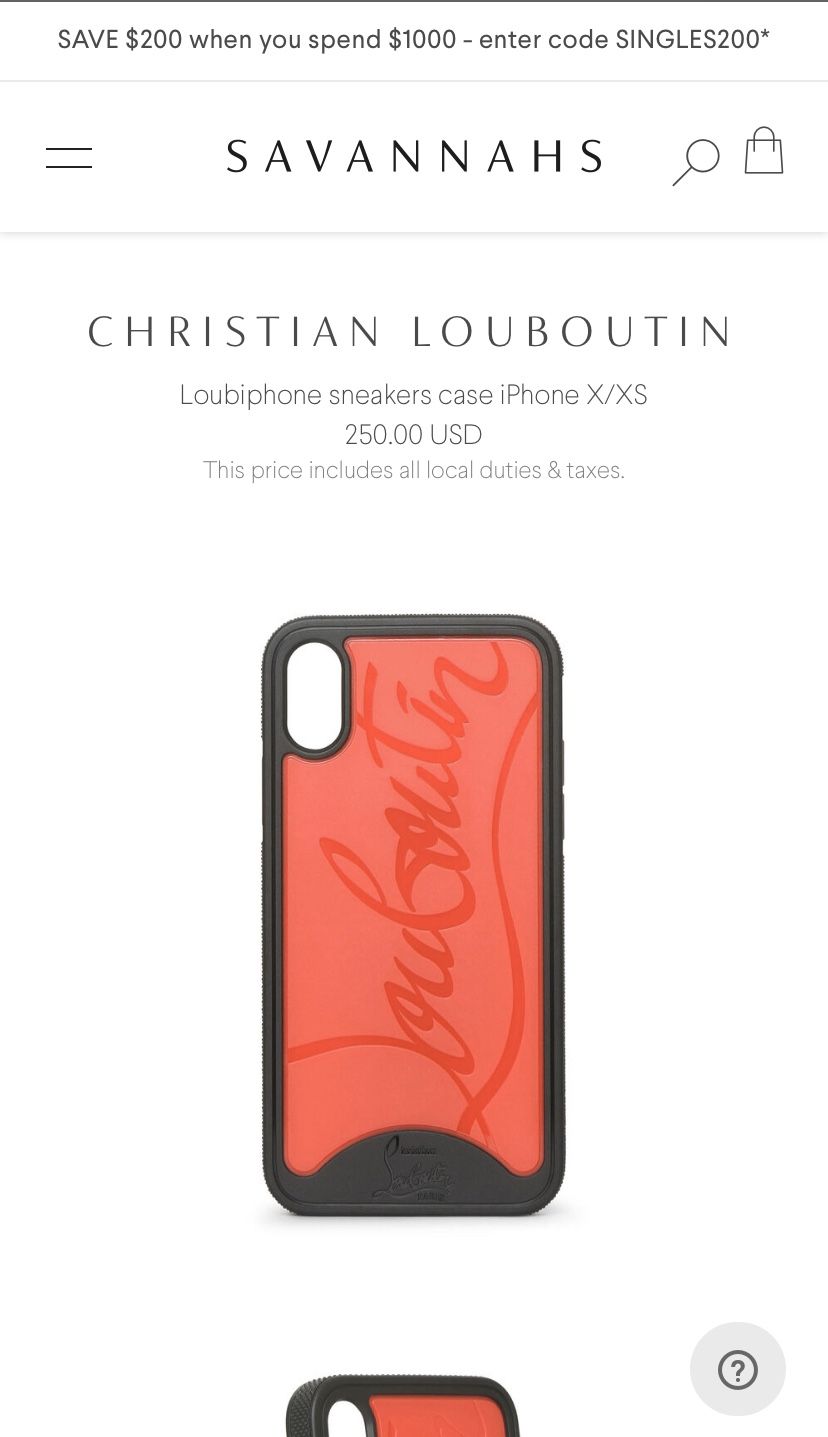 Christian Louboutin IPhone X case