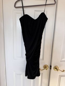 Black strapless Dress