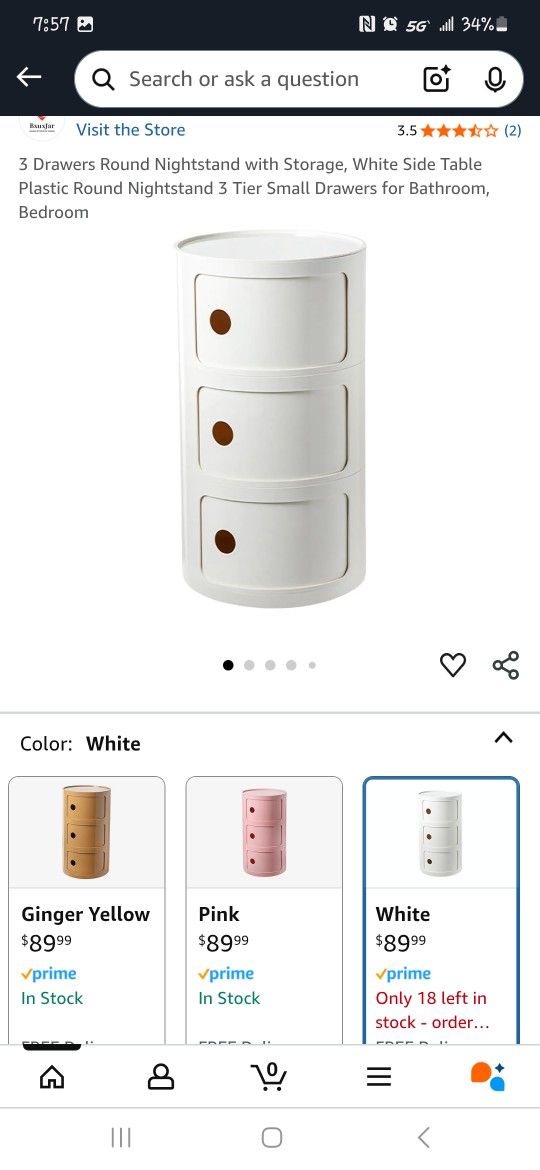 3 Side Tables/ Storage