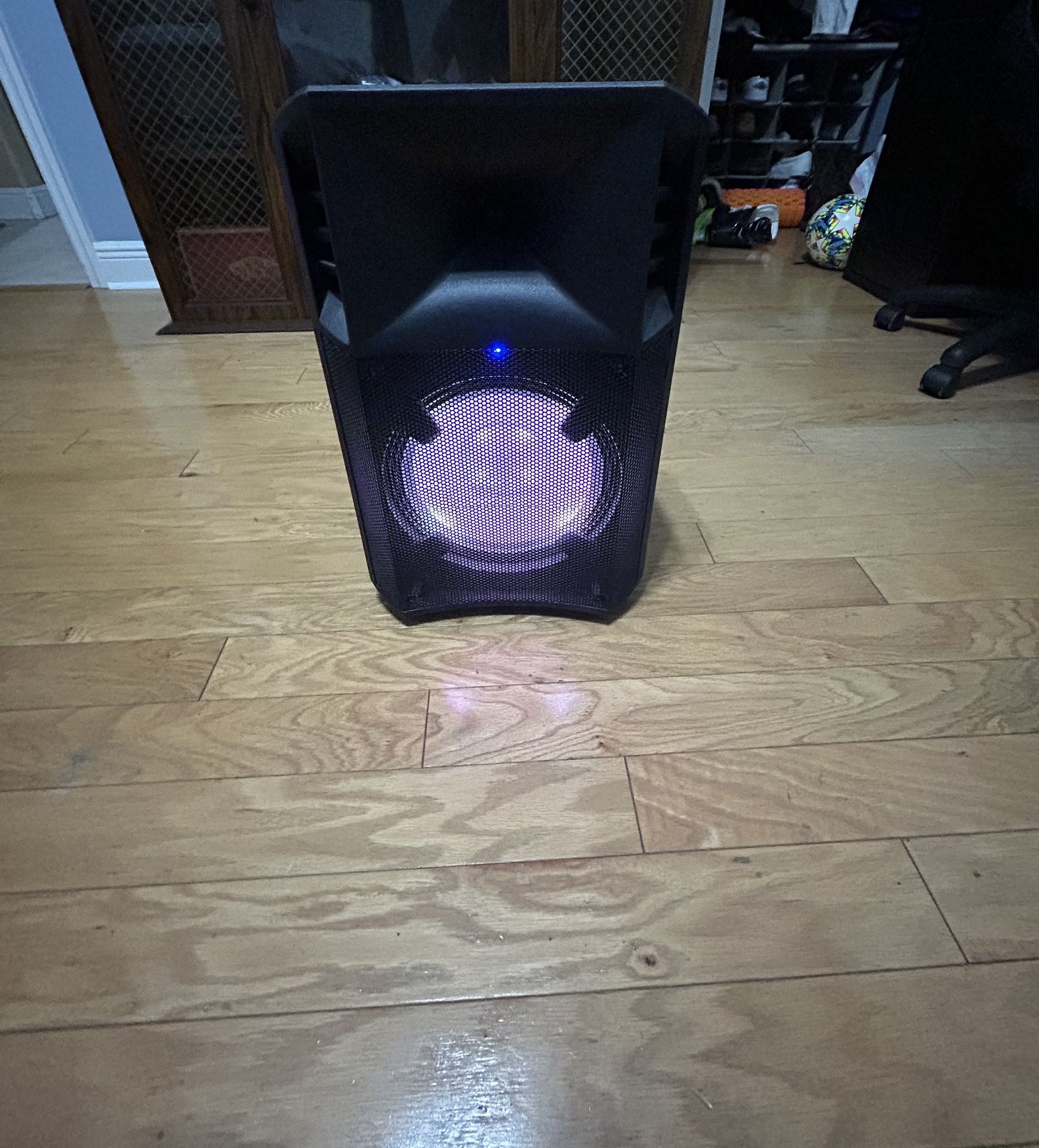 Speaker- Ion Power Glow 200W- Bluetooth,Mic,Adjustable Bass- Used(No Box) Obo