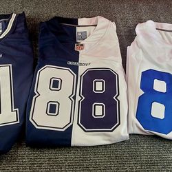 Dallas cowboys stitched 3 jersey lot Parsons Lamb Ferguson mens large XL,2XL,3XL