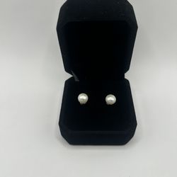 Real Freshwater Natural Texture Pearl Stud Earrings