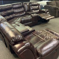 NEW BROWN RECLINING SECTIONAL WITH FREE DELIVERY 