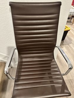 Brown Leather Office Chair for Sale in Vlg Wellingtn FL OfferUp