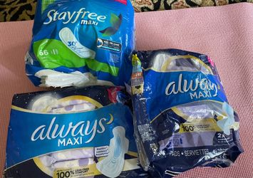 Stayfree & Always Maxi Pads