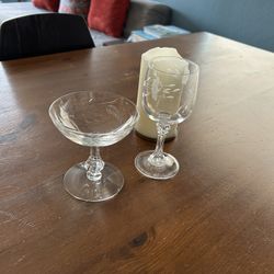 Princess house Wine Glasses 
