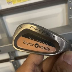 Taylormade Firesole iron 6 in right handed steel shaft  R 80 