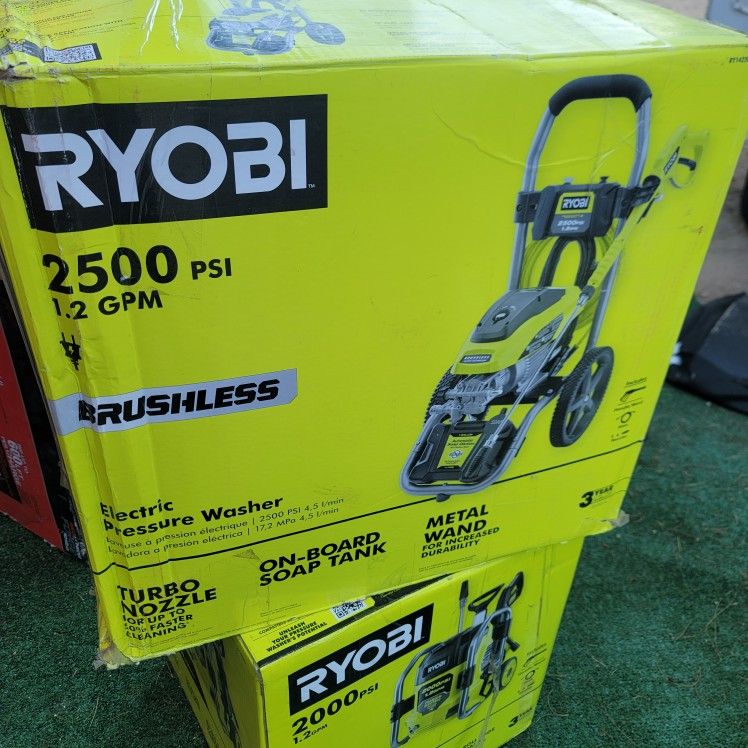 RYOBI 2500 PSI 1.2 GPM High Performance Cold Water Electric Pressure Washer