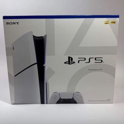 New Sony PlayStation 5 Slim Disc Edition PS5 1TB White Console Gaming System 