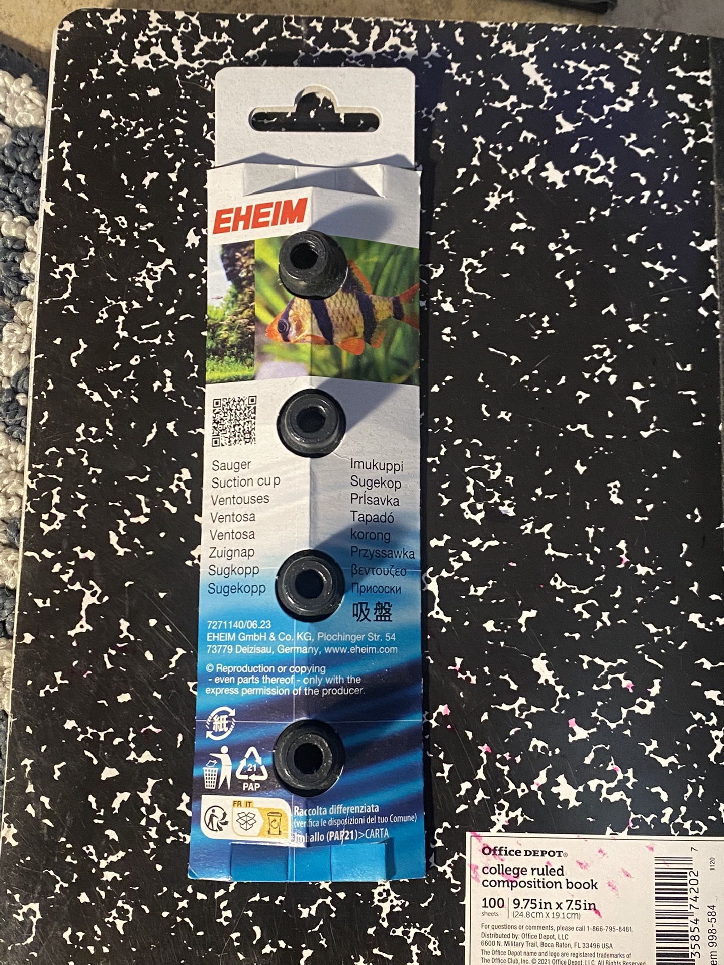 4 Eheim 2.5” Suction Cup Ventosa