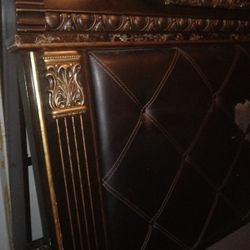 Queen Size Complete "Some Cosmetic Damage On Headboard" The Rest Is Good To Go Pick Today "Free"