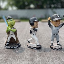 Chicago White Sox Bobble heads: Southpaw, Scott Podsednik, Bobby Jenks 