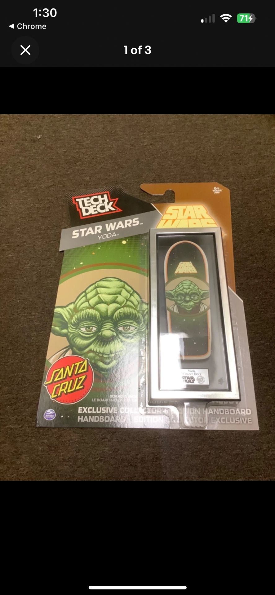 Yoda Tech Deck Handboard Collectors Edition