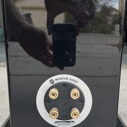 Pair of Monitor Audio Silver RX6 Piano Black