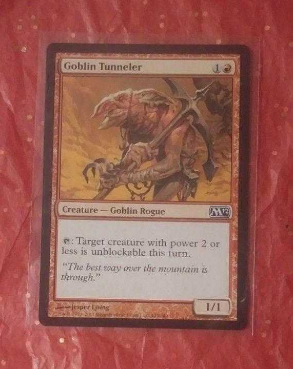2012 MTG Goblin Tunneler #142 Creature Rogue M12 Jesper Ejsing Magic The Gathering Card Game Wizards Of The Coast Collectible