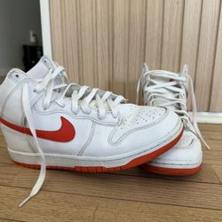 Nike dunk high retro white picante red size 9 men’s