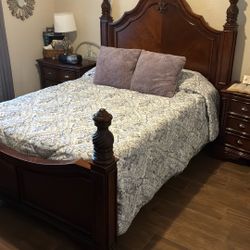Queen Bedroom Set With Mattress & Box Spring