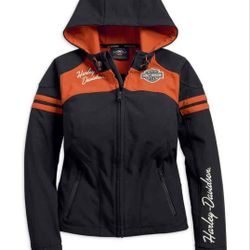 Harley-Davidson® Women's Miss Enthusiast Soft Shell Jacket, Black 98408-19VW