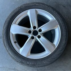 Audi 18” Wheel With Continental Tire 245/45R18