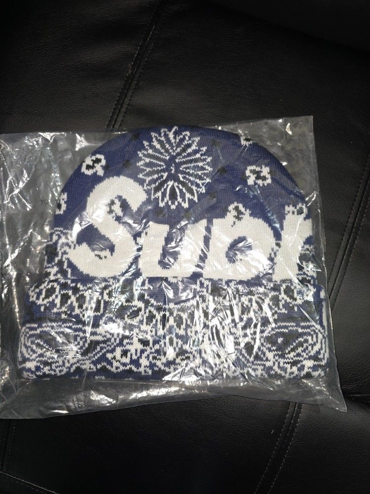 Blue Supreme beanie