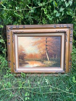 Vintage oil paintings on canvas