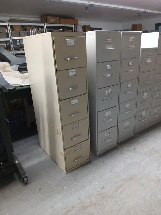 4 and 5 Drawer File Cabinets