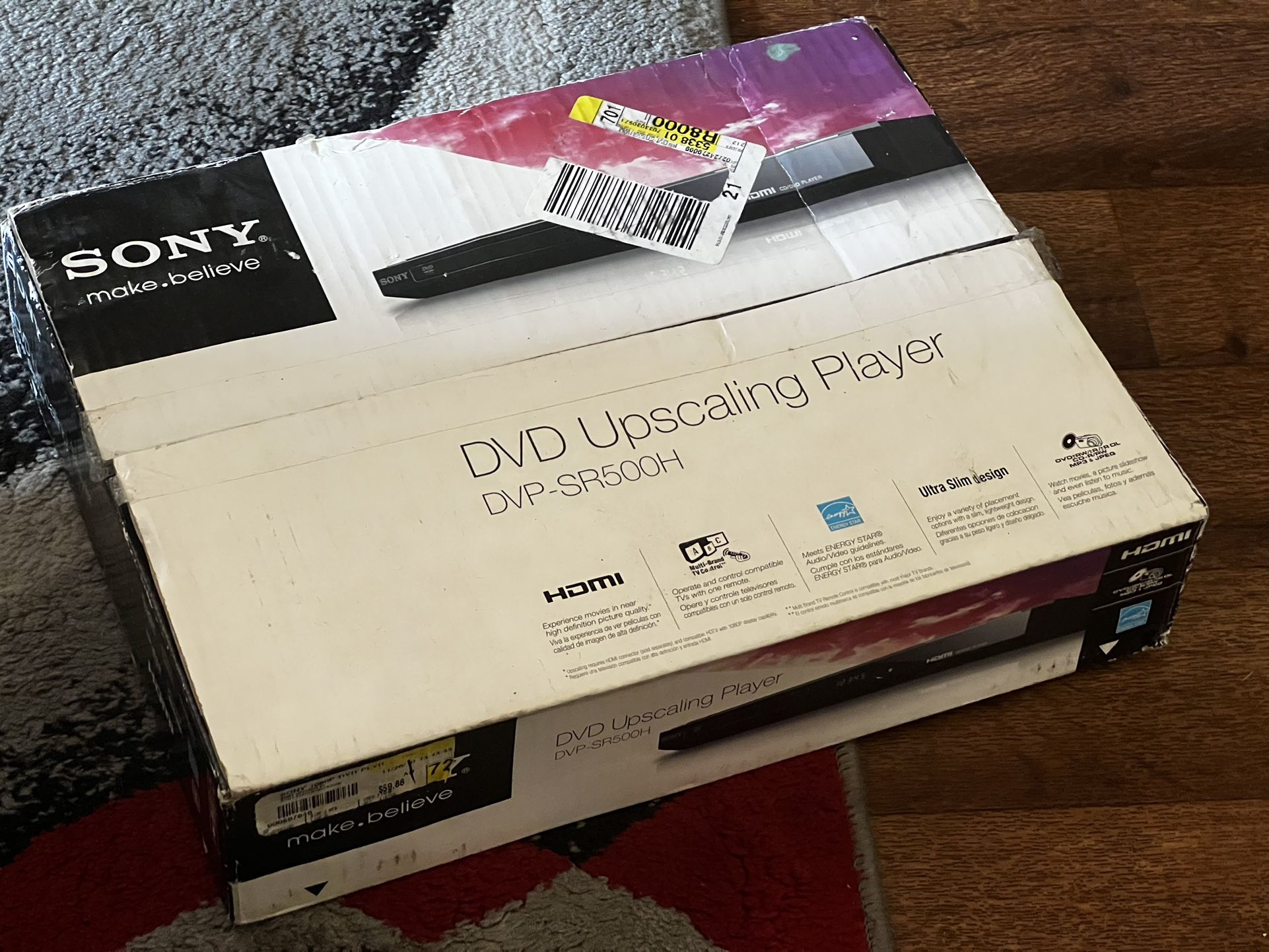 Sony DVD Upscaling Player, DVP-SR500H