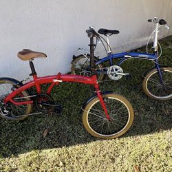 Two (2) Citizen MIAMI Folding Bikes 20” 6-speed