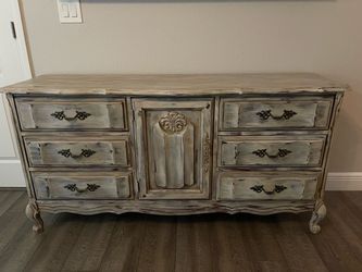 Solid wood dresser