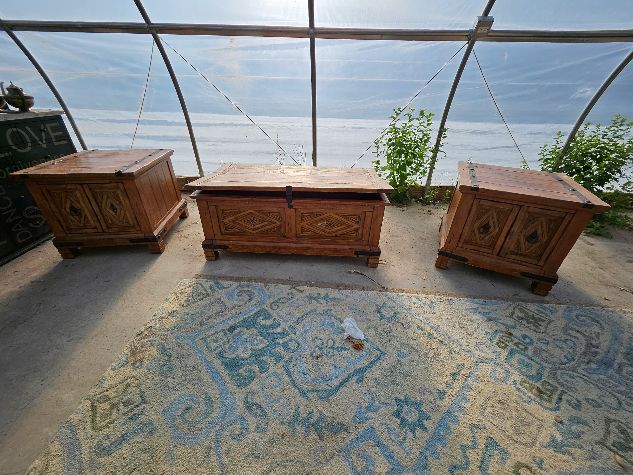 Set Of 3 Storage End Tables
